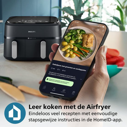 Philips – NA351/00 – Airfryer met dubbele mand – 9 l – 2750 W