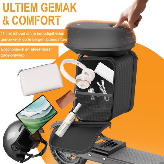 AOVOPRO LP60XB Elektrische Step met Zadel – 250W Motor – 25 km/u – App-bediening – Dubbel Remsysteem – Opvouwbare – voor Volwassenen