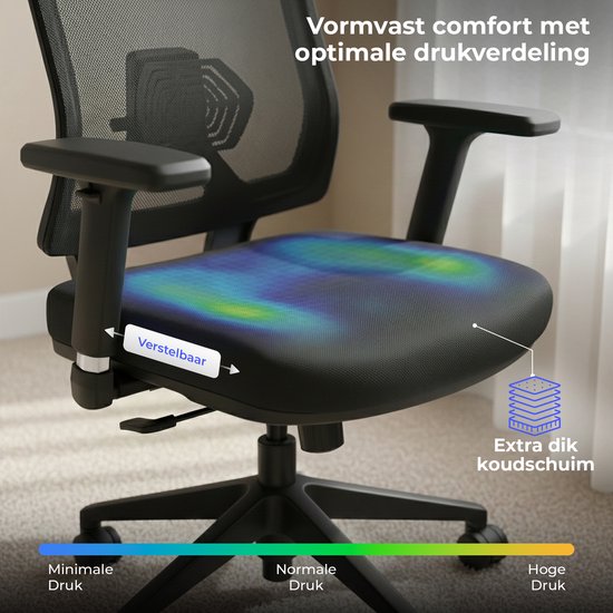 Stane Pro Ergonomische Bureaustoel - Office Chair - Bureaustoelen voor Volwassenen - NEN-EN1335 Gecertificeerd