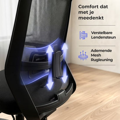 Stane Classic Basic - Ergonomische Bureaustoel - Office Chair - Bureaustoelen voor Volwassenen - Computer stoel - NEN-EN1335 Gecertificeerd -