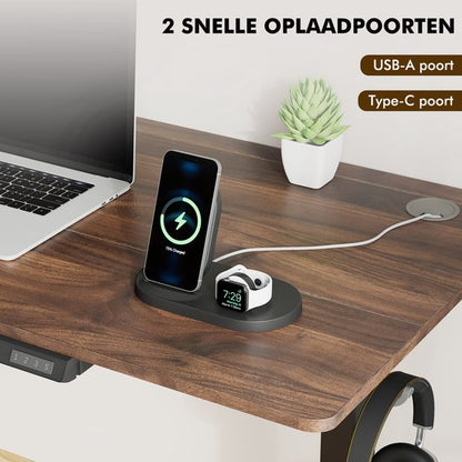 Zit-sta bureau 140 x 70 cm - Elektrisch verstelbaar - Anti-botsingstechnologie - USB-A/USB-C poorte