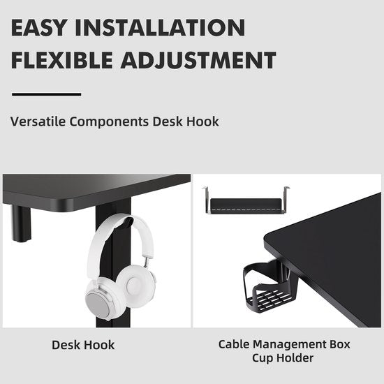 Zit-sta bureau 140 x 70 cm - Elektrisch verstelbaar - Anti-botsingstechnologie - USB-A/USB-C poorte