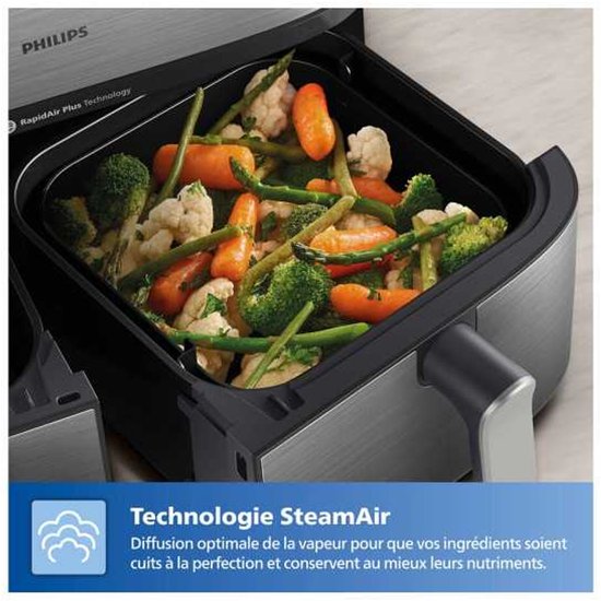 Philips 5000 series - Dubbele airfryer - 9L - 2750W - NA555/00