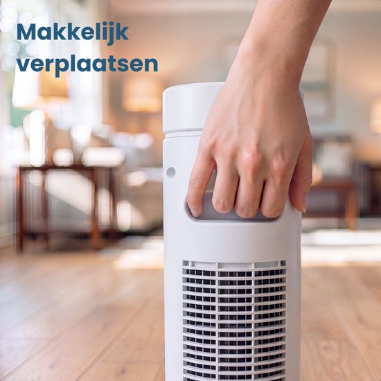 Auronic Torenventilator - Met Afstandsbediening en Timer - Ventilator - 60° Oscillatie - 76 cm - Wit