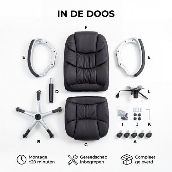 Ergonomische Bureaustoel - Bureaustoelen voor Volwassenen - Office Gaming Chair - Computer Game Gaming Stoel