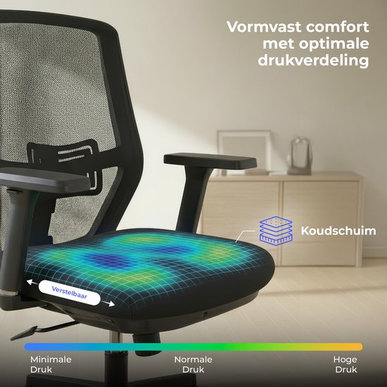 Stane Classic Basic - Ergonomische Bureaustoel - Office Chair - Bureaustoelen voor Volwassenen - Computer stoel - NEN-EN1335 Gecertificeerd -