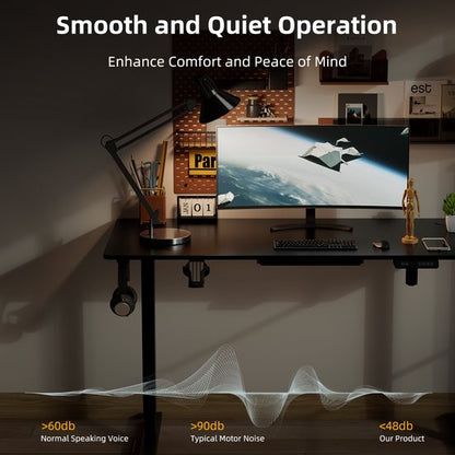 Zit-sta bureau 140 x 70 cm - Elektrisch verstelbaar - Anti-botsingstechnologie - USB-A/USB-C poorte