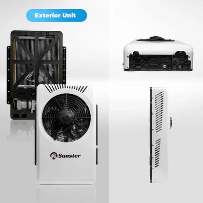 Airconditioner - Air conditioning - 10000 BTU - 150-500m³/u - 1-3KW - 24V Efficiënte Koeling, Met Afstandsbediening, voor RV, camper, Vrachtwagens, Boten