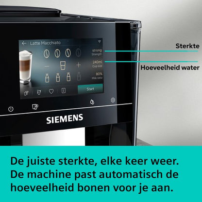 Siemens EQ700 iAroma TP723E09 - Volautomatische espressomachine - Piano zwart