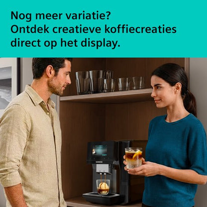 Siemens EQ700 iAroma TP723E09 - Volautomatische espressomachine - Piano zwart