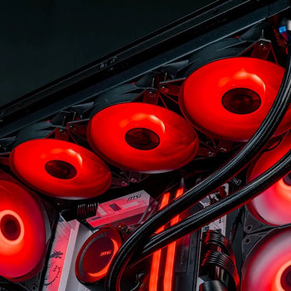 FlowUp x Powered By MSI - De Joyride Gaming PC - Skate - AMD Ryzen 7 7800X3D - NVIDIA RTX 5070 Ti 16GB - 32 GB DDR5 RAM - 2TB - Waterkoeling
