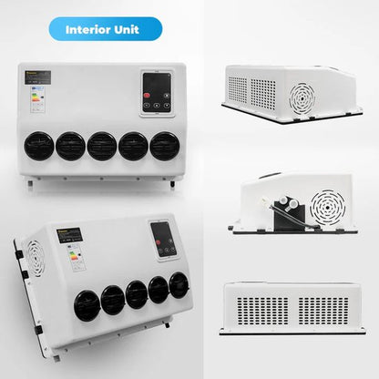 Airconditioner - Air conditioning - 10000 BTU - 150-500m³/u - 1-3KW - 24V Efficiënte Koeling, Met Afstandsbediening, voor RV, camper, Vrachtwagens, Boten