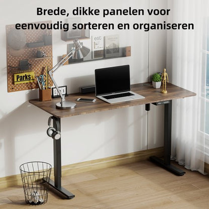 Zit-sta bureau 140 x 70 cm - Elektrisch verstelbaar - Anti-botsingstechnologie - USB-A/USB-C poorte