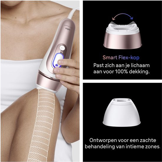 Braun Smart IPL Skin i·expert - IPL ontharingsapparaat - PL7211 - Haarverwijdering Voor Thuis - Met Gratis App - 2 Slimme Koppen