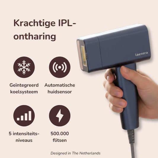 Laesera Nova One IPL Ontharingsapparaat – Laser Ontharing Thuis – Met Koelfunctie & Huidsensor