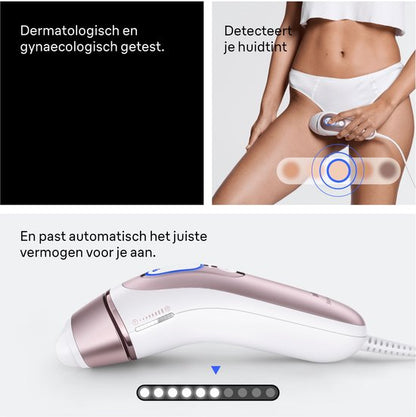 Braun Smart IPL Skin i·expert - IPL ontharingsapparaat - PL7211 - Haarverwijdering Voor Thuis - Met Gratis App - 2 Slimme Koppen