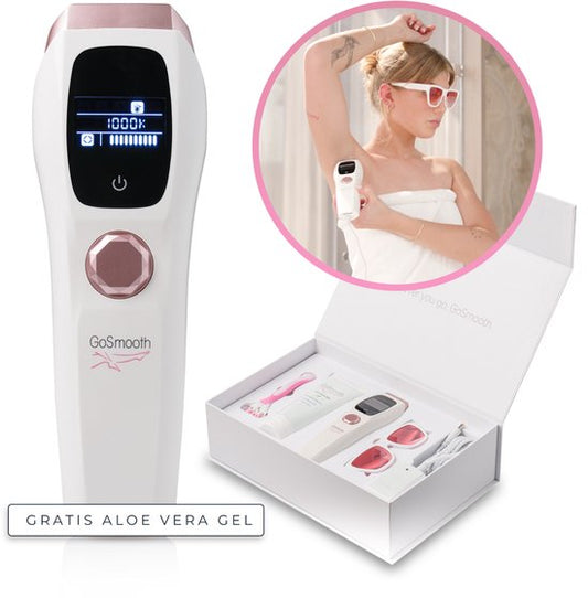 GoSmooth IPL Laser Ontharingsapparaat Pro - IPL Laser Ontharing - 10 Standen - 1.000.000 Flitsen