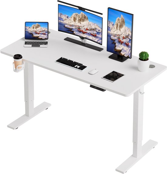 Zit-sta bureau 140 x 70 cm - Elektrisch verstelbaar - Anti-botsingstechnologie - USB-A/USB-C poorte