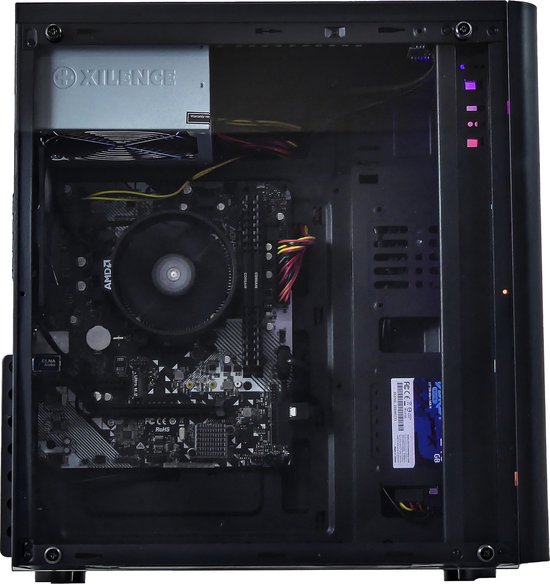AMD Ryzen 5 RGB Budget Game Computer / Gaming PC - 16GB RAM (2x8GB Dual-Channel) - 500GB SSD - RX Vega 11 - TRIPLE aRGB FAN - Windows 11 Pro - Wifi / Bluetooth
