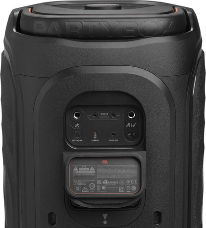 JBL PartyBox 130 - NIEUW - Draadloze Bluetooth Party Speaker - Opvouwbare Handgreep - Spatwaterdicht - LED verlichting - 15 uur - Zwart