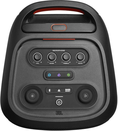 JBL Partybox Stage 320 - Draadloze Bluetooth Party Speaker - Op Wielen - Uitschuifbare Hangreep - LED verlichting - 18 uur - Spatwaterdicht - Zwart