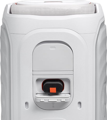 JBL PartyBox 130 - NIEUW - Draadloze Bluetooth Party Speaker - Opvouwbare Handgreep - Spatwaterdicht - LED verlichting - 15 uur - Wit