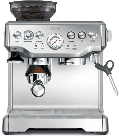 Sage SES875BSS the Barista Express Brushed Stainless Steel - Pistonmachine - incl Temp Control Melkkan - Espressomachine