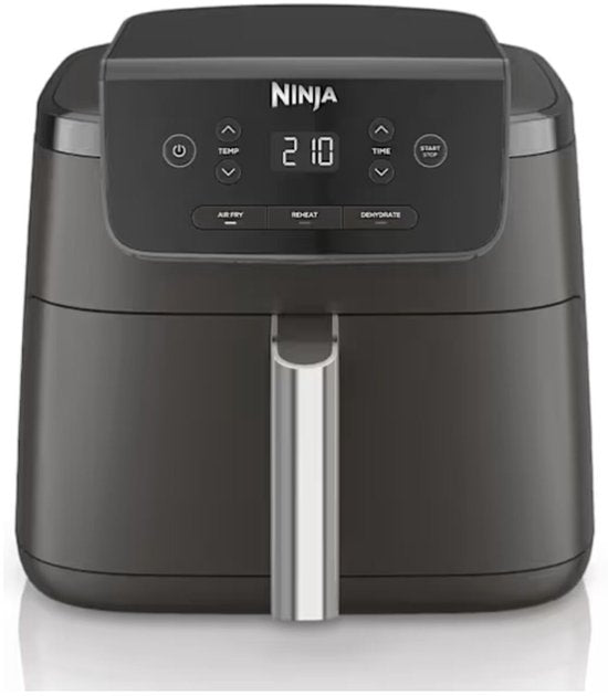 Ninja Airfryer 4,7 liter - Single drawer - Airfryen, Drogen en Opwarmen - Knapperig resultaat, minder vet, lager energieverbruik - AF110EU