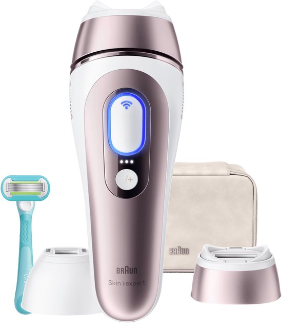 Braun Smart IPL Skin i·expert - IPL ontharingsapparaat - PL7211 - Haarverwijdering Voor Thuis - Met Gratis App - 2 Slimme Koppen