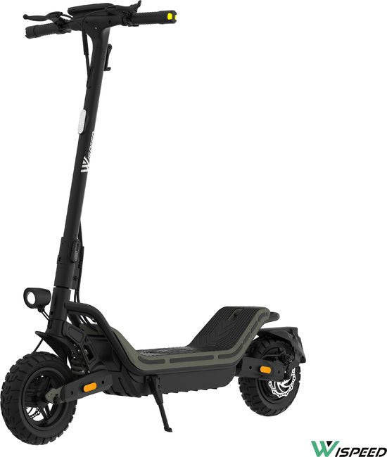 Wispeed - SuvPilot 480 - Elektrische step - Off Road Model - Krachtige 900WMotor - Snelheid tot 25km/h - Bereik tot 60km - Kaki