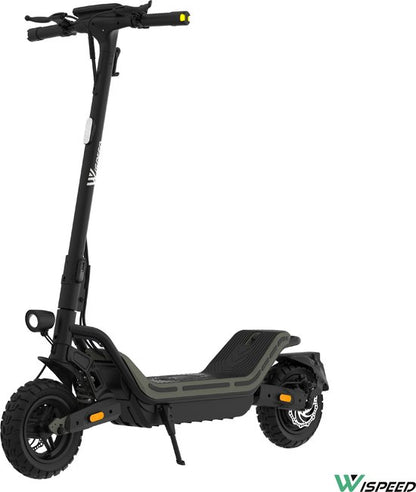 Wispeed - SuvPilot 480 - Elektrische step - Off Road Model - Krachtige 900WMotor - Snelheid tot 25km/h - Bereik tot 60km - Kaki