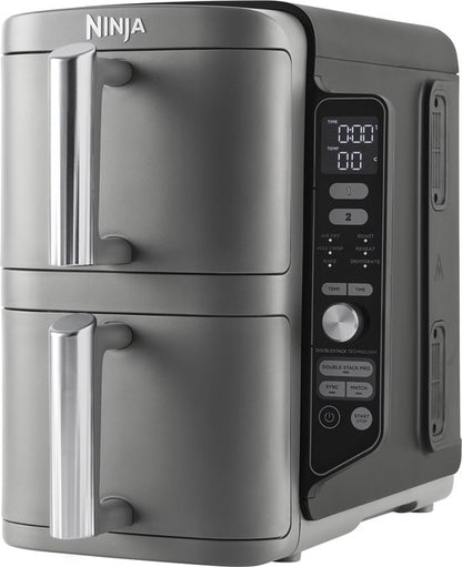 Ninja Double Stack Airfryer XXL - 7.6 Liter - Dubbele Gestapelde Lades - 6 Programma's - Inclusief 2 Kookrekjes - SL300EU