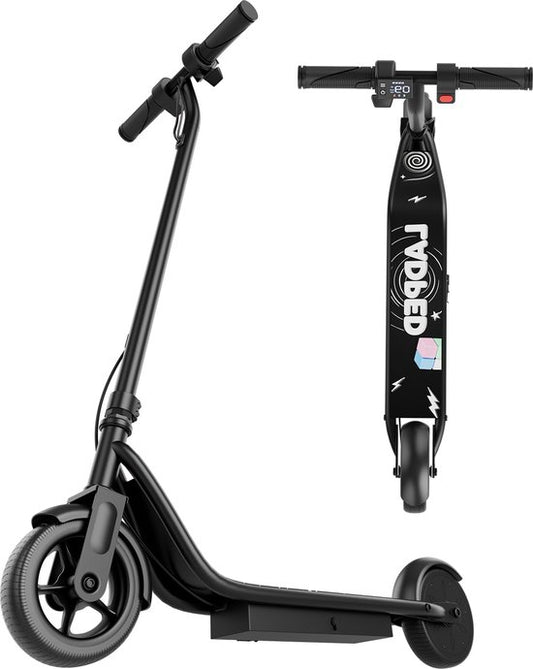 Stay-on Ladped Zwart - Elektrische kinderstep - 15km/h - Max. 15 km - Bluetooth Speaker - LED Color Lights - NL handleiding