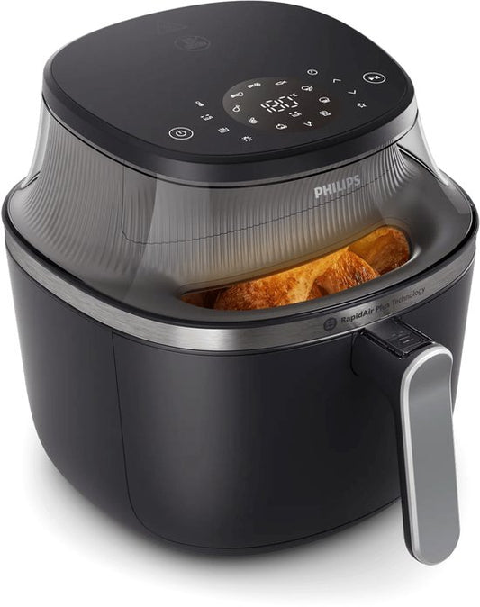 Philips 3000 Series Airfryer - NA341/00 - Kijkvenster - RapidAir Plus - 7.2L - Tot 6 Personen - Zwart