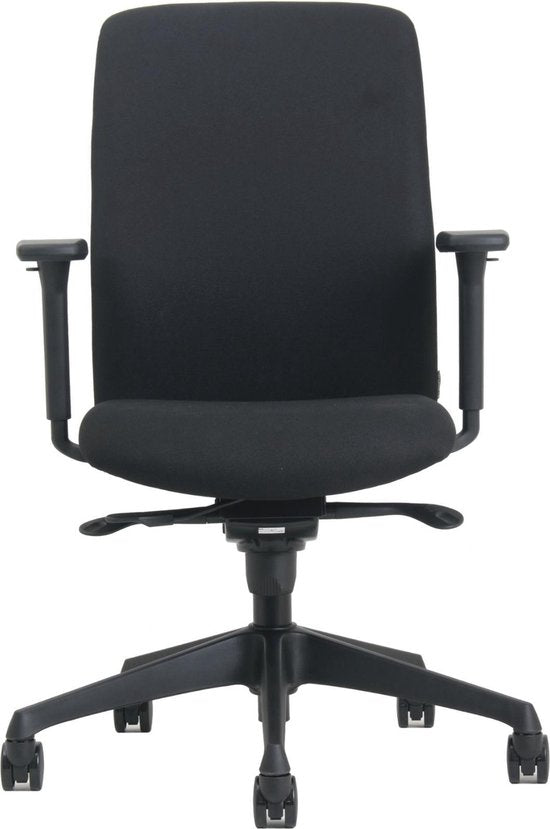 Office Hero® Pharaoh Ergonomische Bureaustoel - Bureaustoelen voor Volwassenen - Verstelbaar - Zwart - Stof - Gemonteerd geleverd