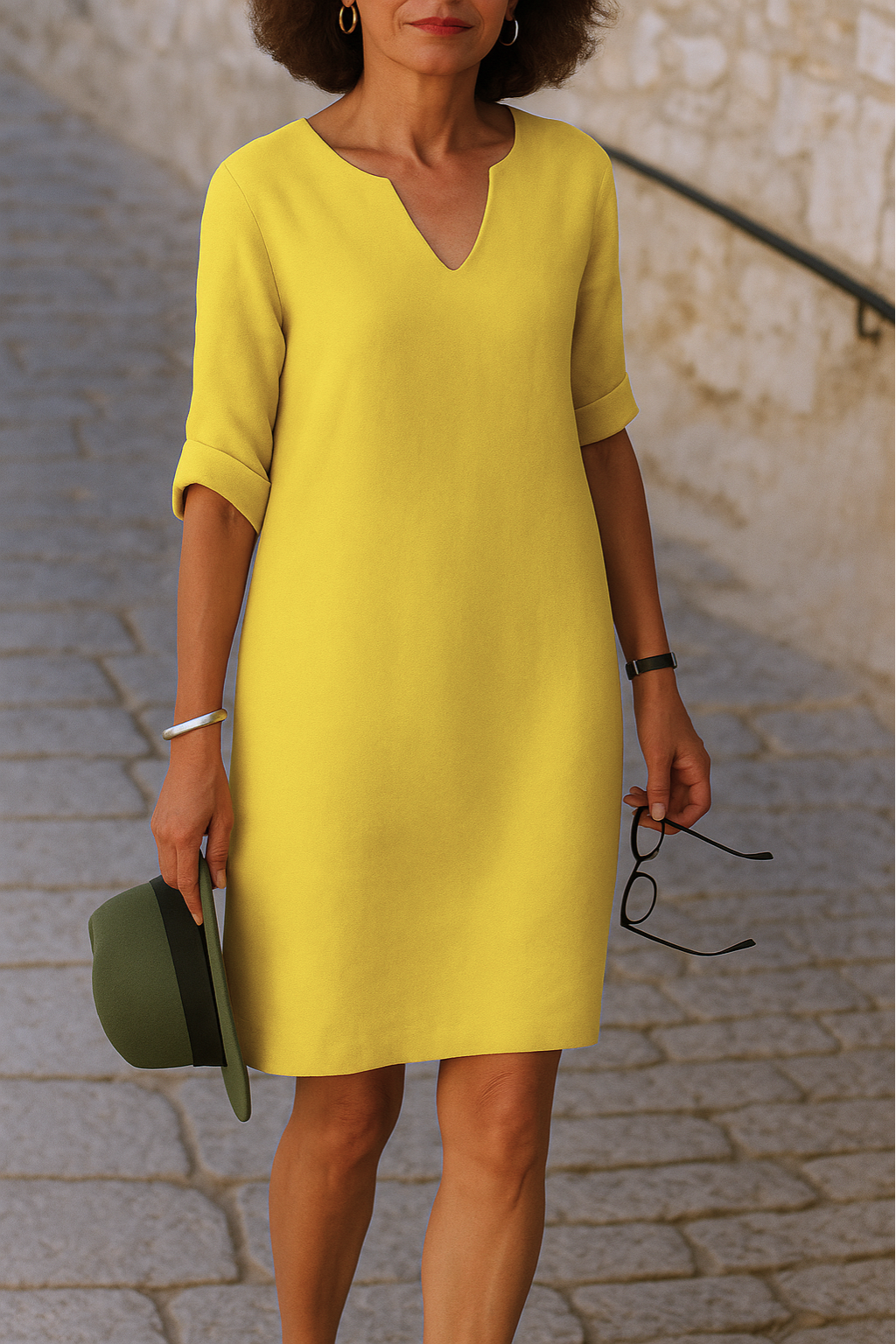 Ria™ | Elegante jurk met V-hals