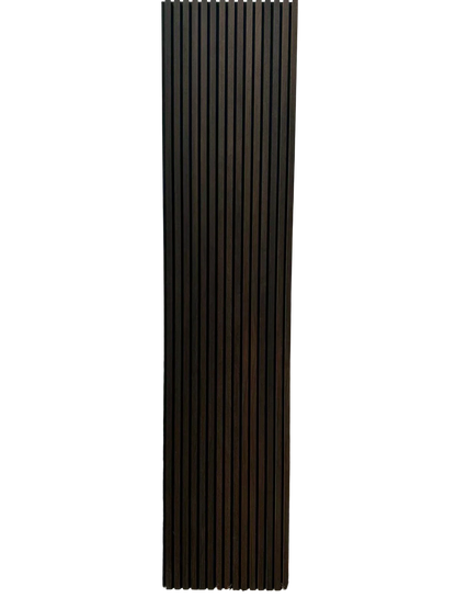 Akustisk vægpanel i røget eg – 270 × 60 cm