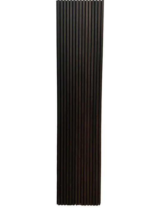 Akustisk vægpanel i røget eg – 270 × 60 cm