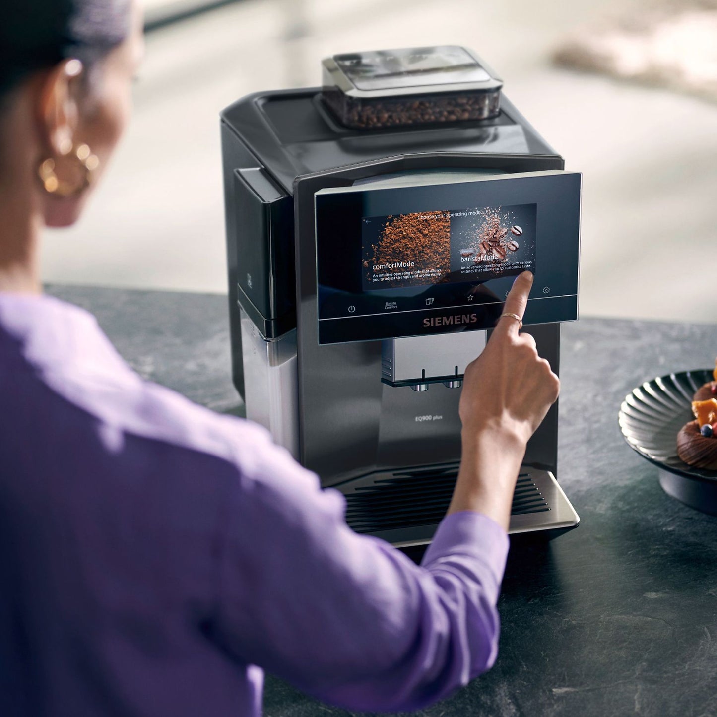 SIEMENS EQ.900 TQ905RZ5 Volautomatische espressomachine Zwart