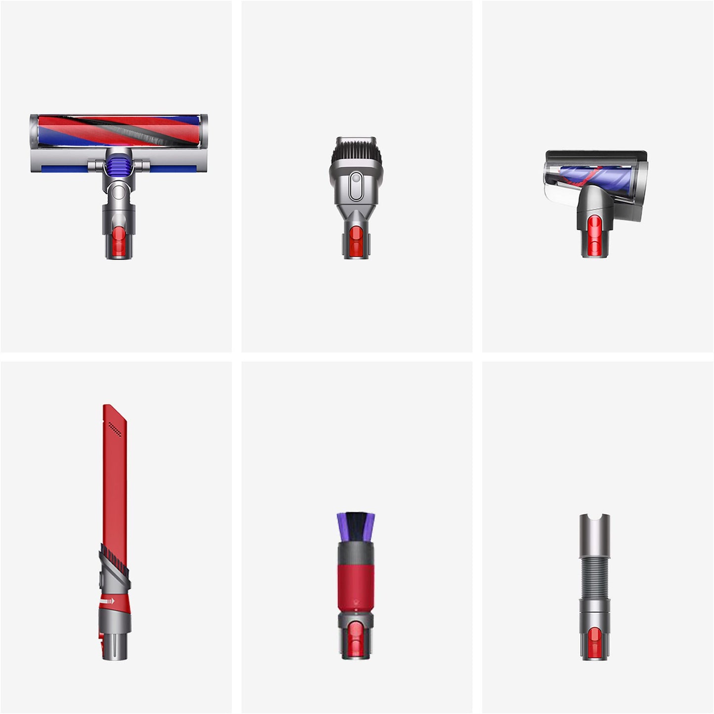 DYSON V12 Origin Steelstofzuiger incl. kruimelzuiger Nikkel