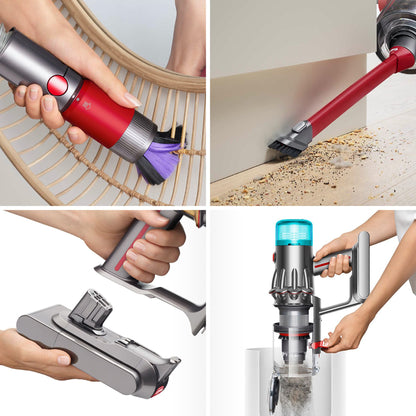 DYSON V12 Origin Steelstofzuiger incl. kruimelzuiger Nikkel