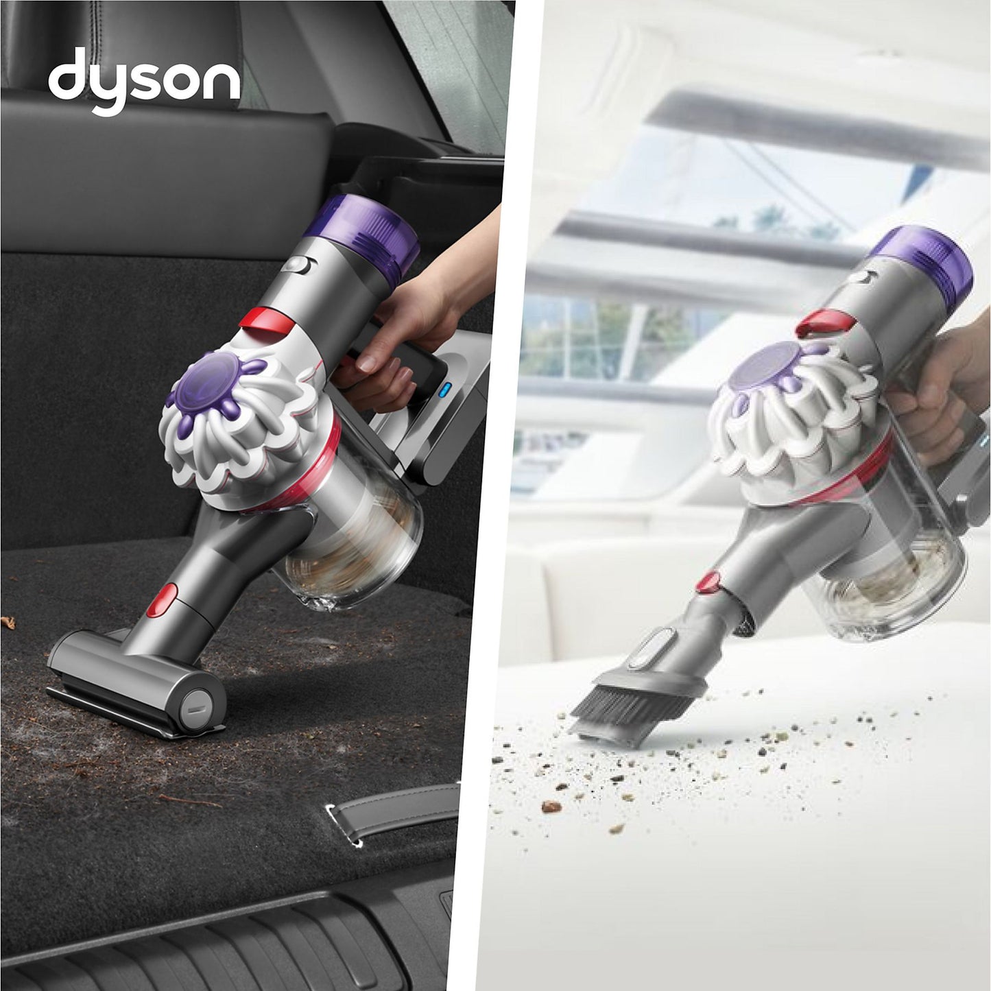 DYSON Car + Boat Kruimelzuiger Zilver