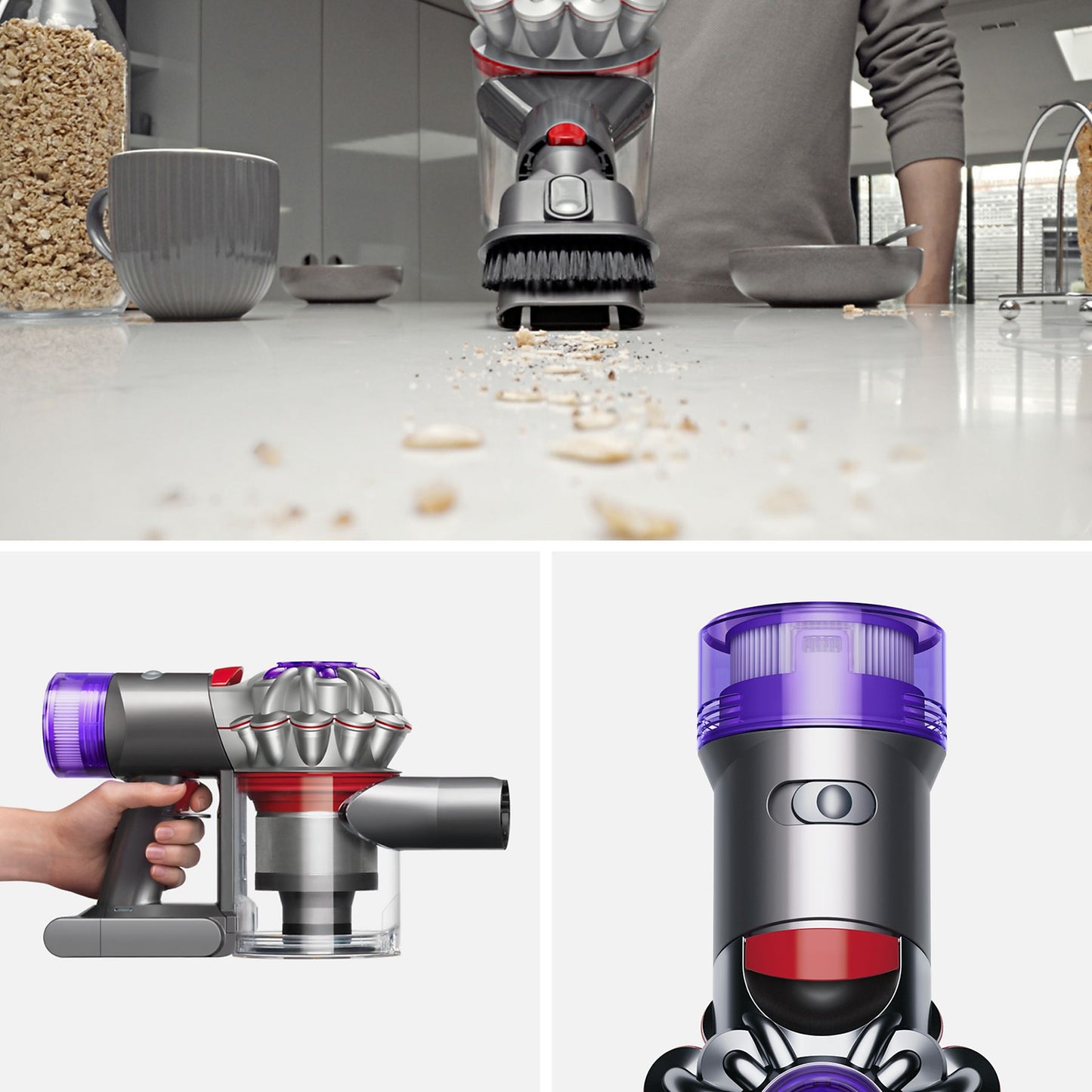 DYSON Car + Boat Kruimelzuiger Zilver