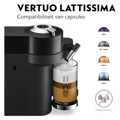 DE LONGHI Vertuo Lattisima ENV300.B Zwart