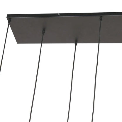 Curtis 6+3 lichts Hanglamp Smoke