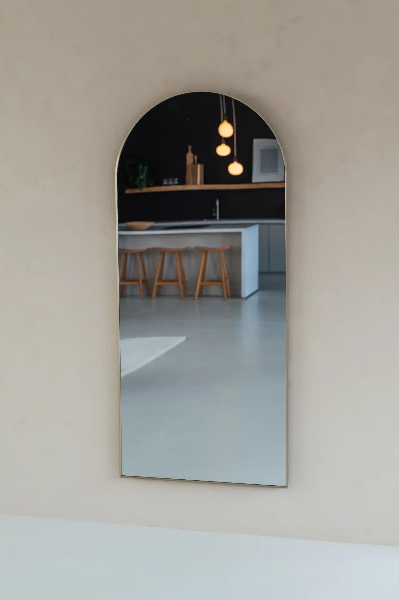 Maj Boogspiegel 180×80 cm – Greige