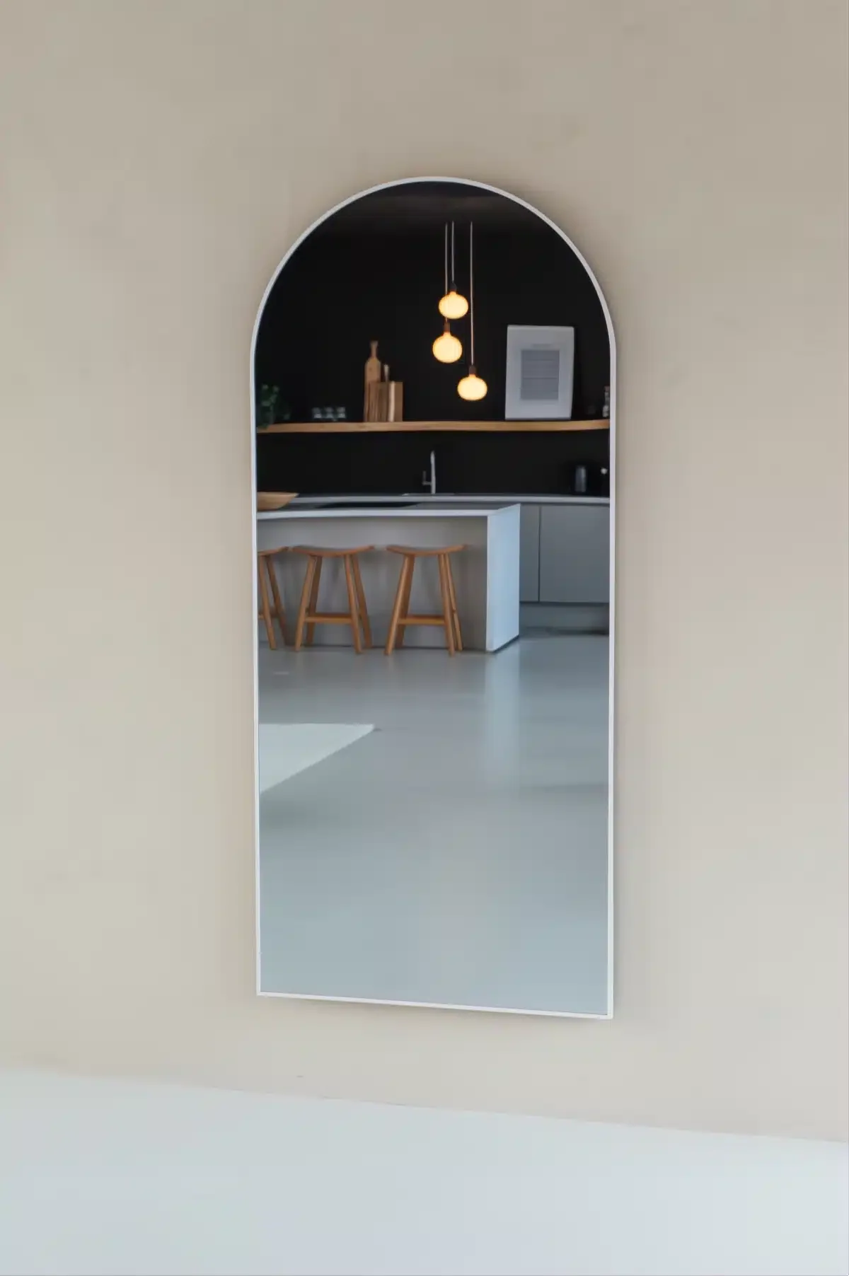 Maj Boogspiegel 180×80 cm – Mat Wit