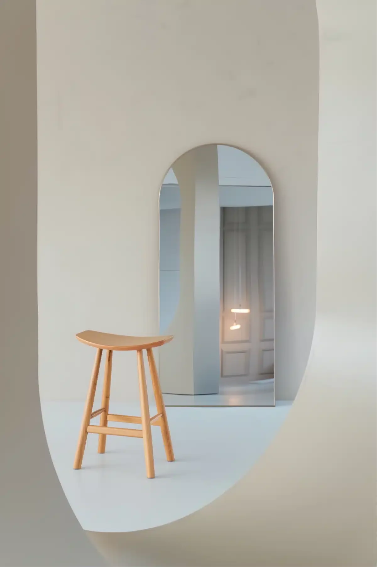 Maj Boogspiegel 180×80 cm – Greige