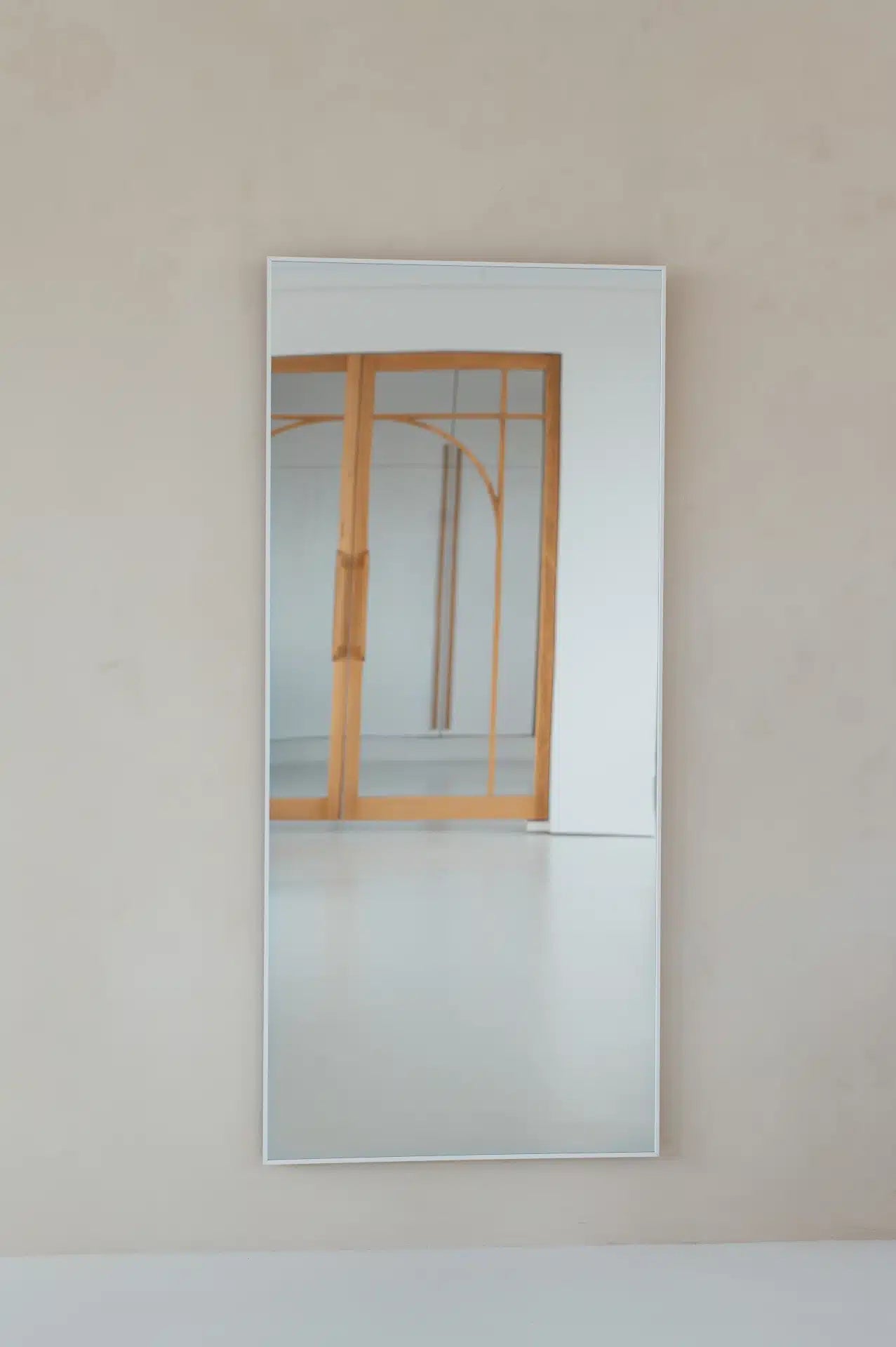 Finn Rechthoekige spiegel 180×80 cm – Mat Wit