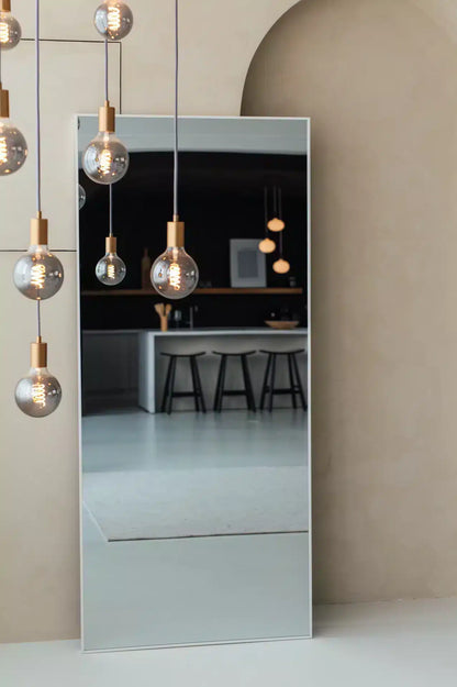 Finn Rechthoekige spiegel 180×80 cm – Mat Wit